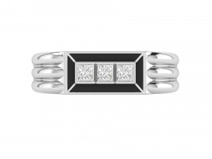 gents enamel ring 007 3D Baskı Modeli