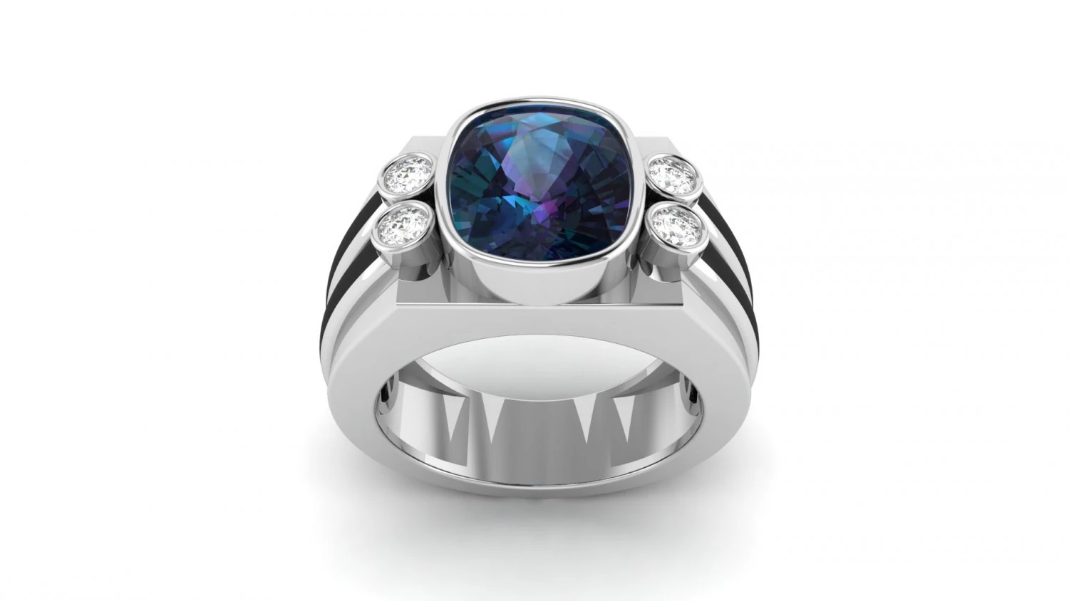 gents enamel ring 008 3D Print Model .c4d .max .obj .3ds .fbx .stl .blend 