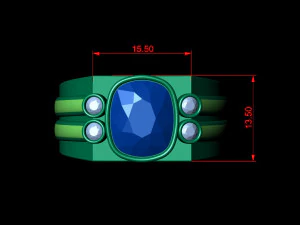 gents enamel ring 008 3D Print Model