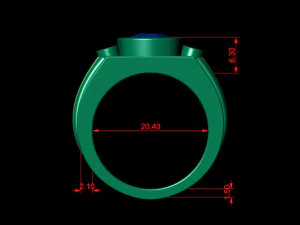 gents enamel ring 008 3D Print Model