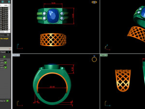 gents enamel ring 008 Modello di stampa 3D