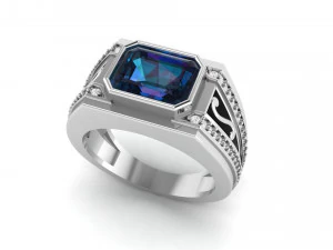 जेंट्स इनेमल रिंग 009 3D प्रिंट मॉडल