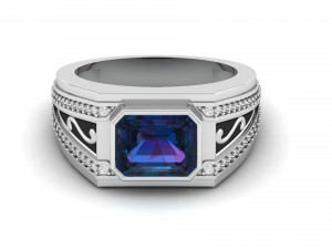 gents enamel ring 009 Model do druku 3D