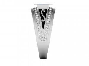 gents enamel ring 009 Model do druku 3D