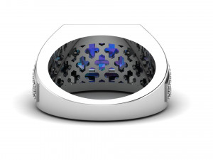 gents enamel ring 009 Model do druku 3D