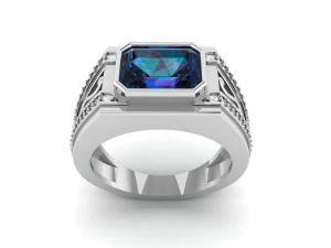 gents enamel ring 009 3D Print Model