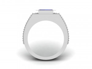 gents enamel ring 009 Model do druku 3D