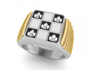 gents enamel ring 010 3D Print Model