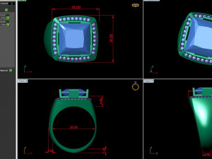 Gents ring 001 Model Cetak 3D