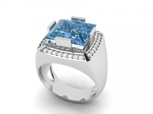 Gents ring 001 Modello di stampa 3D
