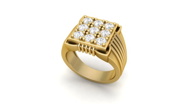 gents ring 002 3D 打印模型 .c4d .max .obj .3ds .fbx .stl .blend 