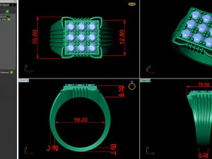 신사 반지 002 3D 프린트 모델