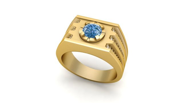 gents ring 003 3D 打印模型 .c4d .max .obj .3ds .fbx .stl .blend 