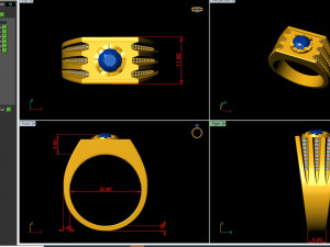 gents ring 003 3D 打印模型