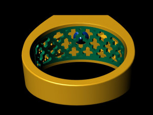 gents ring 003 3D 打印模型