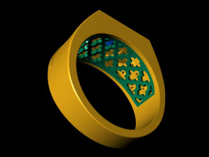 gents ring 003 3D 打印模型