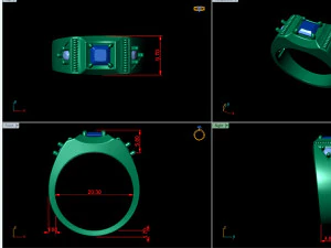 gents ring 004 3D Print Model