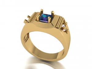 gents ring 004 3D Print Model