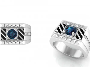 чоловіче кільце 005 3D Принт Модель