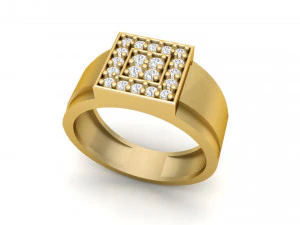 anello da uomo 007 Modello di stampa 3D