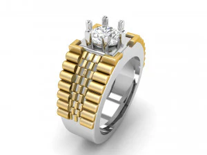 gents ring 008 bracelet chain style 3D Print Model