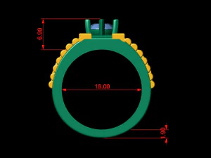 gents ring 008 bracelet chain style 3D Print Model