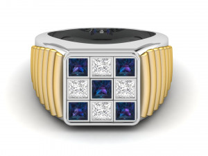 gents ring 009 Modèles 3D en vedette