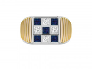 gents ring 009 Modèles 3D en vedette