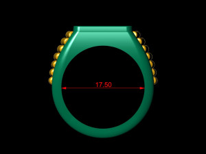 gents ring 009 Modèles 3D en vedette