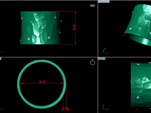 hammer texture diamond ring Modèles 3D en vedette