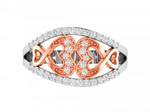 heart infinity love ring 3D Print Model