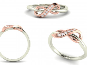 infinity band ring Modèles 3D en vedette