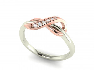 infinity band ring 3Dプリントモデル