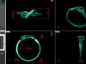 infinity band ring 3Dプリントモデル