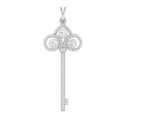 diamond key pendant 3D Print Model