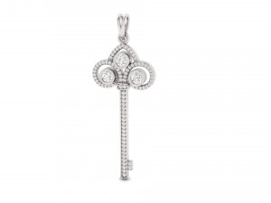 Diamond key pendant 3D प्रिंट मॉडल