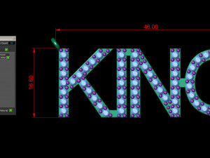 king initial pendant 3D Baskı Modeli