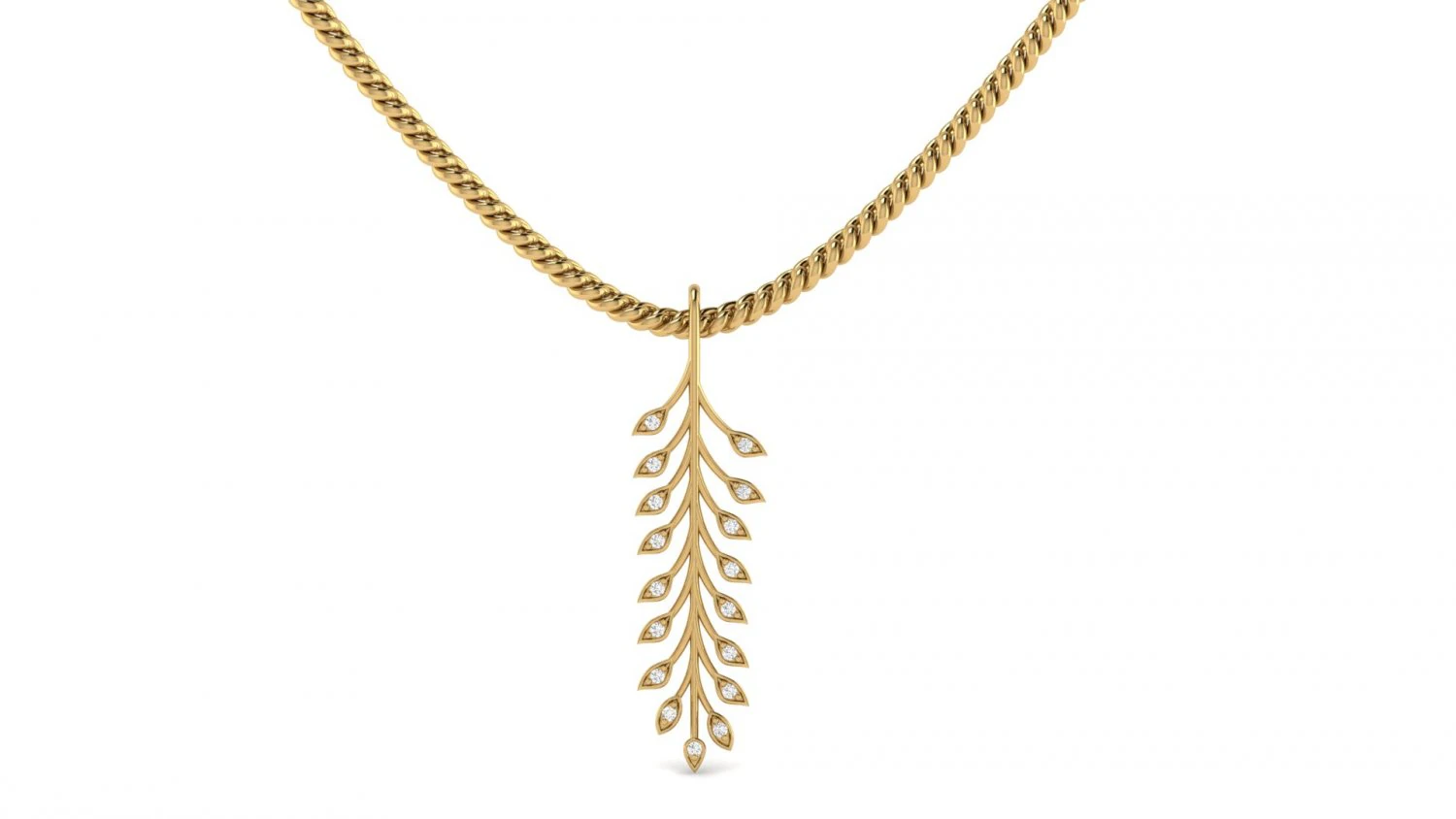 leaf pendant for lady 3D Print Model .c4d .max .obj .3ds .fbx .stl .blend 