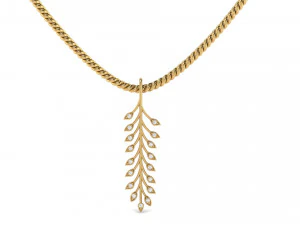 pingente de folha para senhora Modelo de Impressão 3D