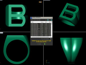 letter b plain gold ring 3D Print Model