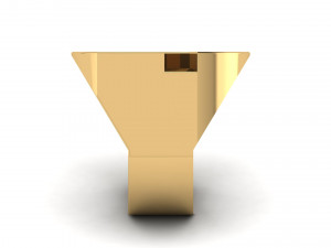 letter g plain gold ring Modelo de impresión 3D