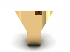 letter g plain gold ring 3D Print Model