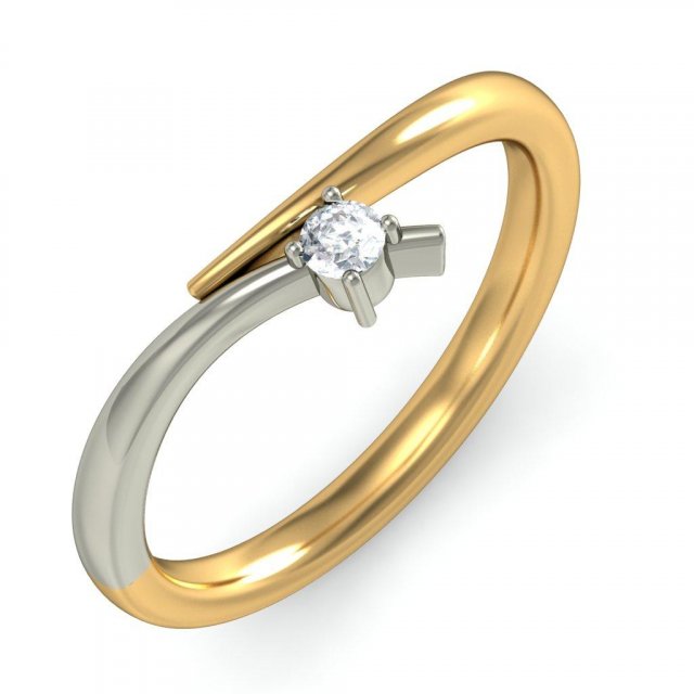 light weight ladies ring 002 3Dプリントモデル .c4d .max .obj .3ds .fbx .stl .blend 