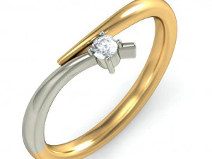 軽量レディースリング002 3Dプリントモデル