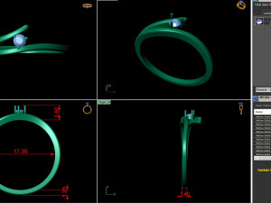 light weight ladies ring 002 3Dプリントモデル