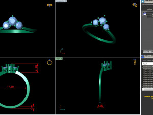 light weight ladies ring 003 Modello di stampa 3D