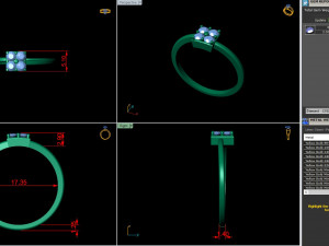 light weight ladies ring 004 Model Cetak 3D