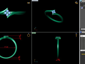 light weight ladies ring 006 Model do druku 3D