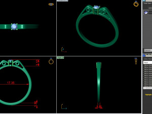 light weight ladies ring 007 3Dプリントモデル
