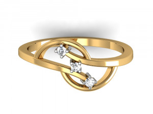 light weight ladies ring 008 Model do druku 3D